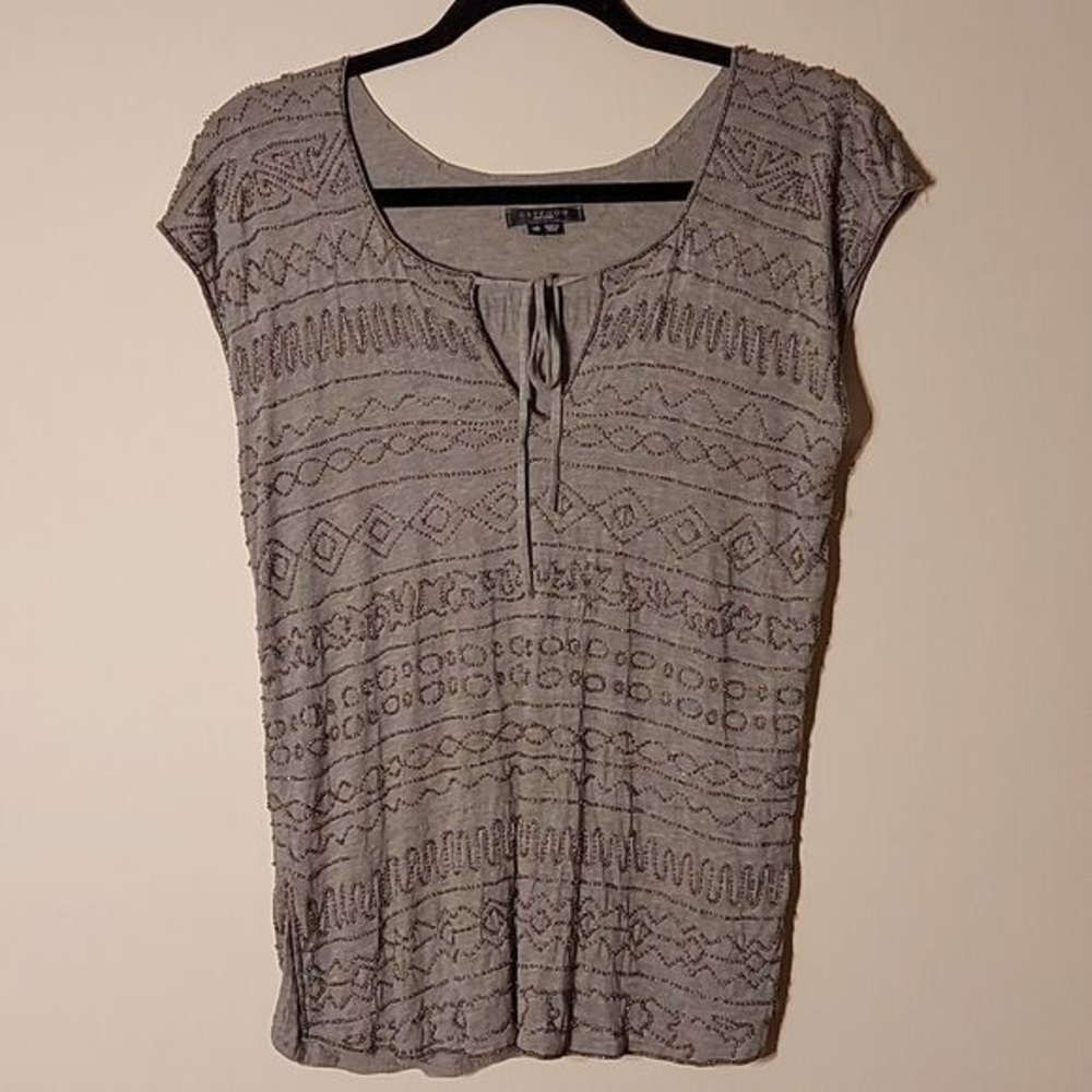 Gryphon Ny Rayon Beaded Top